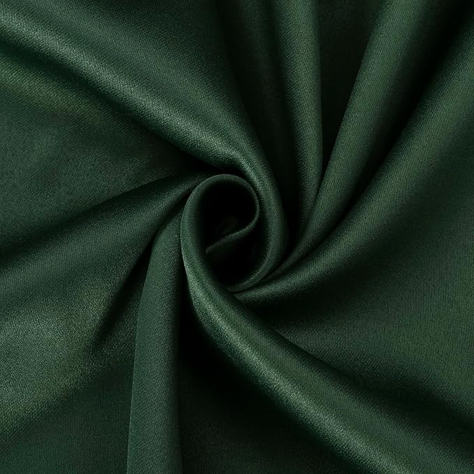 Sun Zero Nordic 2-Pack Theater Grade Noise Reducing Extreme 100% Blackout Grommet Curtain Panel Pair, 52" x 96", Evergreen