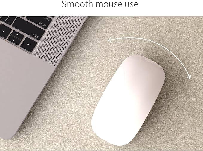 RENMTURE Desk Pad, Cork & PU Leather Desk Mat, Large Mouse pad, Non-Slip Desk Protector and Blotter, Waterproof Writing Pad, Desk Accessories and Organizers for Home Office (Golden,23.6" x 13.7")
