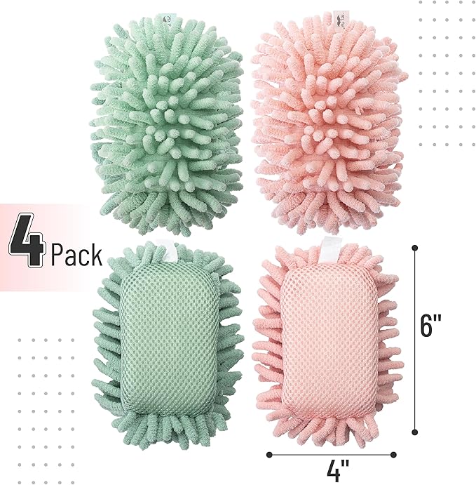 Mr. Pen- Magnetic Microfiber Shag Whiteboard Erasers, 4" x 6", 8 Pack, Dual Surface, Washable Large Dry Erase Board Cleaner for Chalk, Marker, Classroom, Office, Home