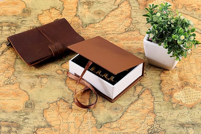 Yoption 6 Pieces Botanical Wax Seal Stamp Set, Vintage Plant Flower Sealing Wax Stamp Heads + 1 Wooden Handle with Gift Box for Wedding Invitation, Christmas, Gift Idea