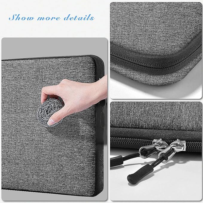 Hseok Laptop Case 13.3 Inch Sleeve Recycled Water Resistant Cover for MacBook Pro 14" M4 M3 M2 M1 and All Model 13.3" Mac Air/Pro, XPS 13 14 and Most Popular 13"-14" Notebooks,D02G03
