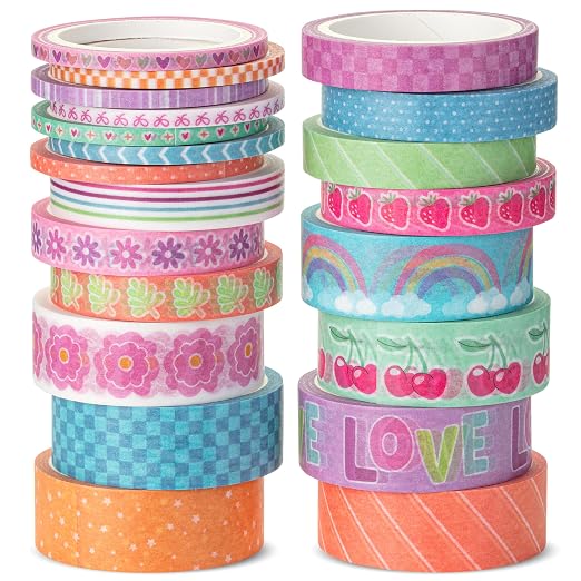Mr. Pen- Washi Tape Set, 21 Rolls, Assorted Sizes, Pastel Bliss | 5 Yards/Roll, Washi Tape for Scrapbook, Arts, Crafts, Journals and Planners