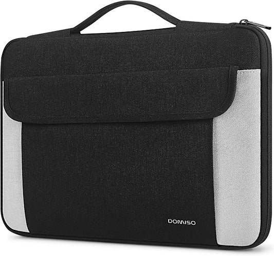 DOMISO 14 Inch Laptop Sleeve Case,Water Resistant Laptop Carry Protective Case with Handle for MacBook Pro M5/M4/M3/M2/M1 Pro/Max A3112 A3401 A3185 A2992 A2918 2026-2021,Black