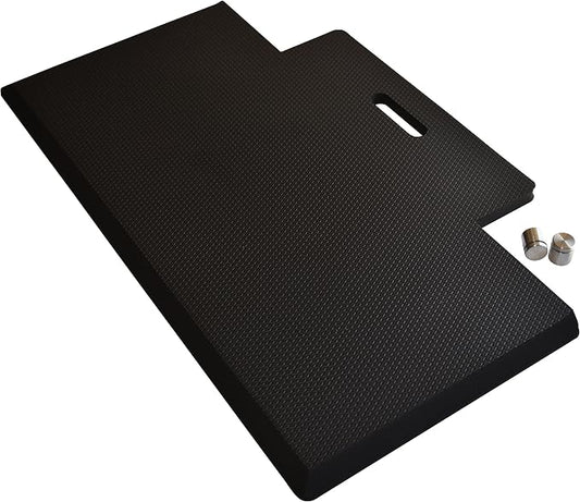 Quality Clever Anti-Fatigue Standing Desk Mat with Gel Memory Foam, 29.5 Inches Wide - Orthopedic Comfort for Home, Office, Kitchen Floor & Workshops - Cutout Design + Beveled Edges & Non-Slip Back