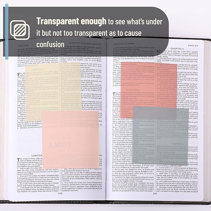Mr. Pen- Transparent Sticky Notes, 3x3, 200 Sheets, Vintage Colors, See Through Sticky Notes Clear, Translucent Sticky Notes, Stocky Notes for Bible Journaling