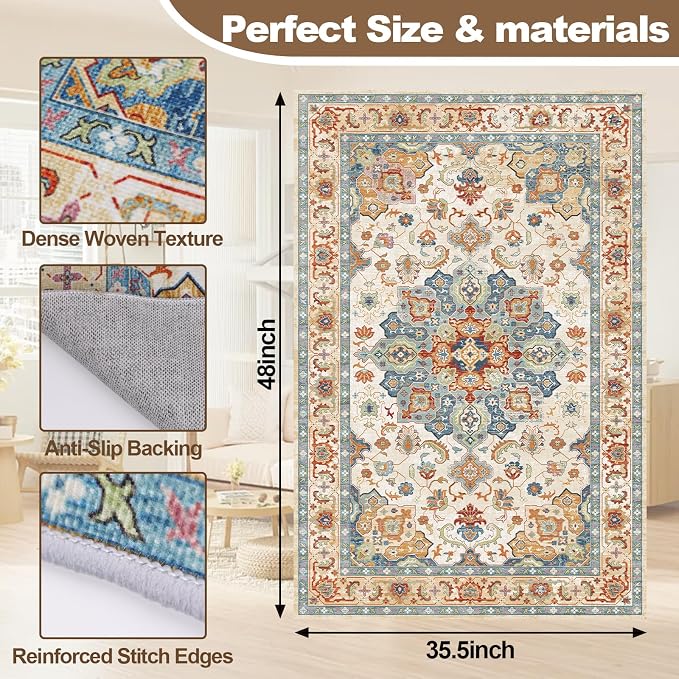 Office Chair Mat for Hardwood Floors - 48X35.5” Desk Chair Mat for Rolling Chair, Under Desk Rug Protects Hard Floors from Damage, Low Pile Floor Protector for Rolling Chair, Non-Slip