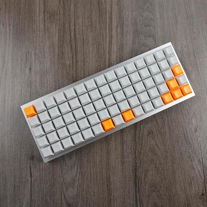 YMDK XDA DSA Blank Colorful PBT Keycaps Suitable for Ortholinear Layout MX Keyboard XD75 ID75 Split 36 Corne Split 46 Planck Preonic Niu40 (DSA 109)