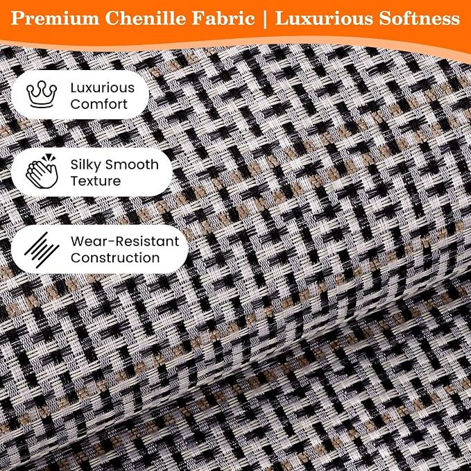 StepRite Kitchen Rugs, Kitchen Mats for Floor, 96"x20" Non-Slip Machine-Washable Kitchen Throw Rug, Absorbent Runner Rugs Office, Sink Standing Desk Mat, Decor Carpet, Khaki
