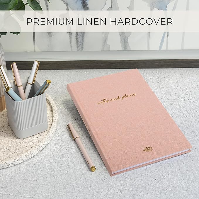 Aesthetic Daily Planner And Notebook With Hourly Schedule - Modern Hardcover To do List Notepad to Easily Organize Your Work Tasks And Appointments - The Perfect Book for School & Office Supplies
