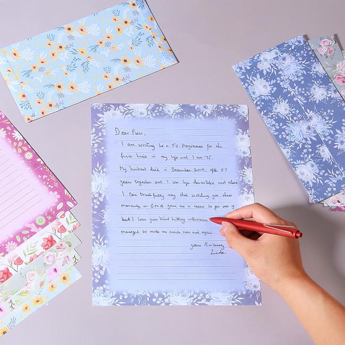Mr. Pen- Stationery Writing Paper Set with Envelopes, 8.5" x 11" | 30 Letter Sheets & 18 Envelopes, Smooth Printable Letter Paper for Handwritten Notes, Personal Letters, Invitations