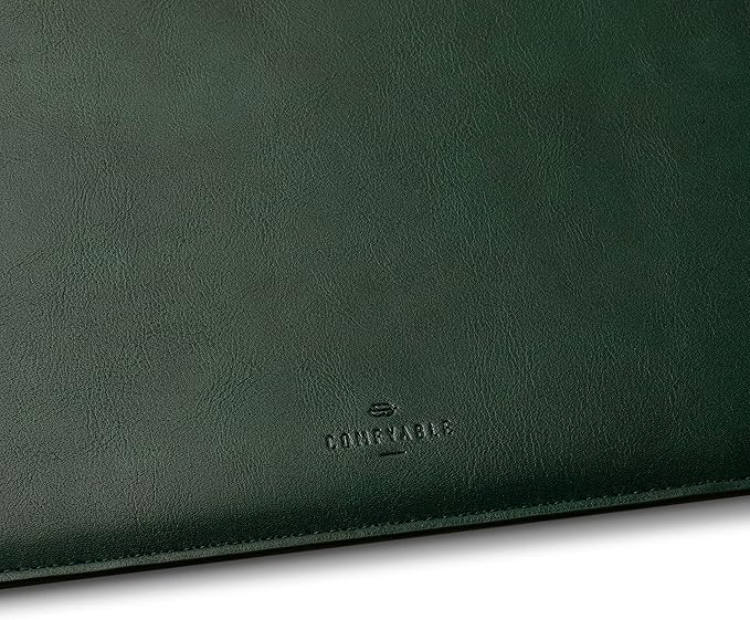 Comfyable Laptop Sleeve 14 Inch Precisely Compatible with MacBook Pro M5 M4 M3 M2 Pro/Max 2026-2021, Faux Leather Cover Case, 14 in, Green