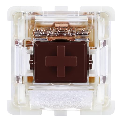 Gateron G Pro 3.0 Brown Mechanical Switches - 32 Pack, Pre-Lubed 3-Pin/5-Pin RGB Tactile Switches (55g) – for Typing & Gaming