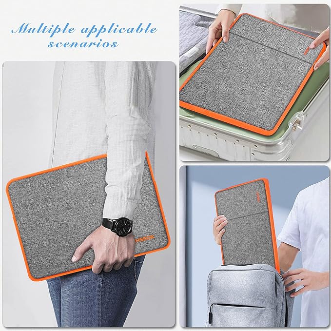 Hseok Laptop Case 13.3 Inch Sleeve Recycled Water Resistant Cover for MacBook Pro 14" M4 M3 M2 M1 and All Model 13.3" Mac Air/Pro, XPS 13 14 and Most Popular 13"-14" Notebooks,D02G02