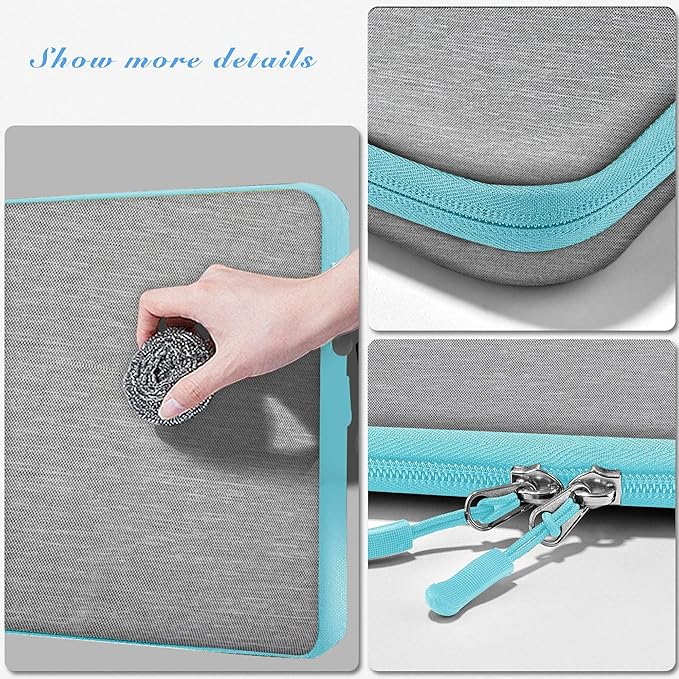 Hseok Laptop Case 13.3 Inch Sleeve Recycled Water Resistant Cover for MacBook Pro 14" M4 M3 M2 M1 and All Model 13.3" Mac Air/Pro, XPS 13 14 and Most Popular 13"-14" Notebooks,L02G02