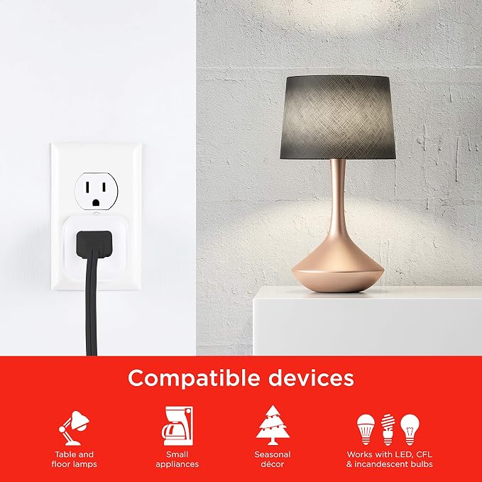 UltraPro Smart Plug WiFi Outlet Works With Alexa, Echo & Google Home, No Hub Required, App Controlled, ETL Certified 2 pack, 51410 , White