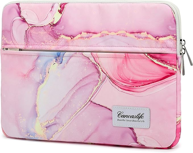 Canvaslife Pink Marble Patten Laptop Sleeve 14 inch 14.0 inch Laptop case Bag