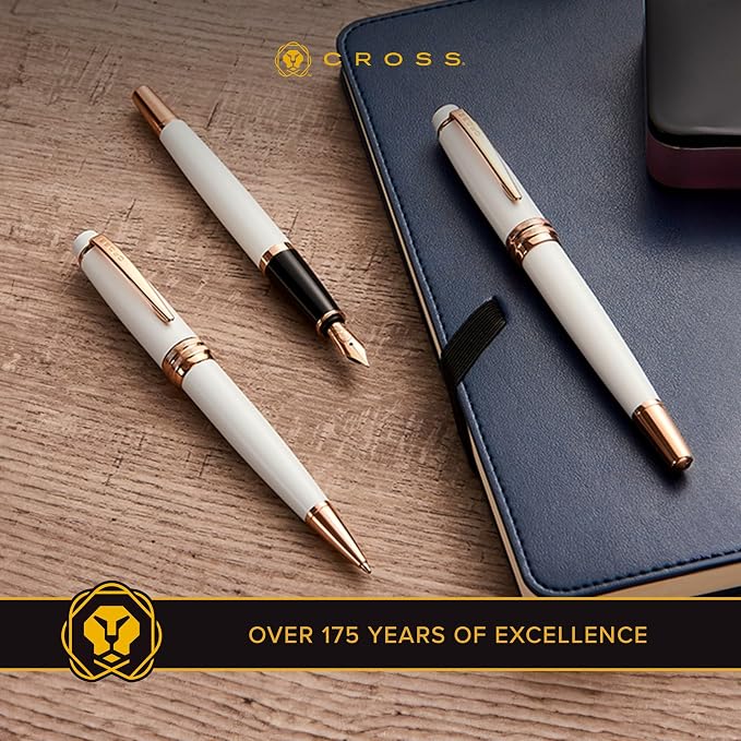 Cross Bailey Refillable Ballpoint Pen Presented in a Premium Gift Box - Medium Point, Black Ink, Red