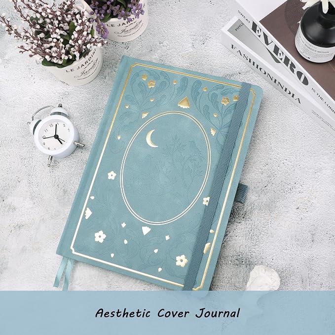 TIEFOSSI B5 Dotted Journal, Dot Grid Notebook for Women Men, Hardcover Notebooks for Planner Organization Journaling, 160 GSM Thick Paper, 150 Numbered Pages with Golden Edges