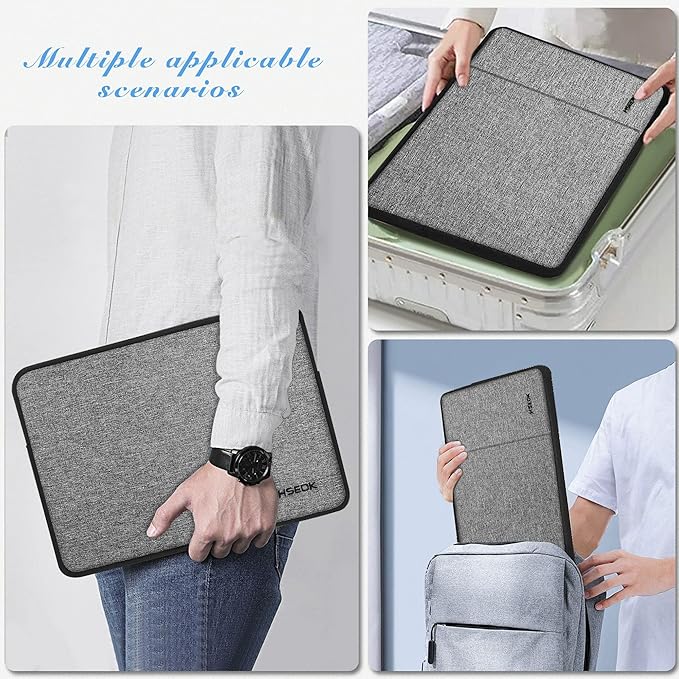Hseok Laptop Case 13.3 Inch Sleeve Recycled Water Resistant Cover for MacBook Pro 14" M4 M3 M2 M1 and All Model 13.3" Mac Air/Pro, XPS 13 14 and Most Popular 13"-14" Notebooks,D02G03
