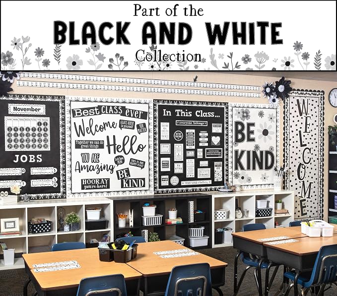 Teacher Created Resources Black and White Flip Calendar