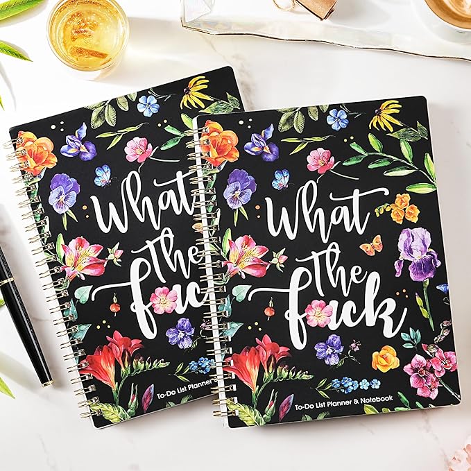 Daily Planner Undated - 6.8" x 8.5", To Do List Notebook & Planner with Hourly Schedule, Spiral To do List Notepad to Organize Your Tasks And Appointments, 120 Pages, Inner Pocket
