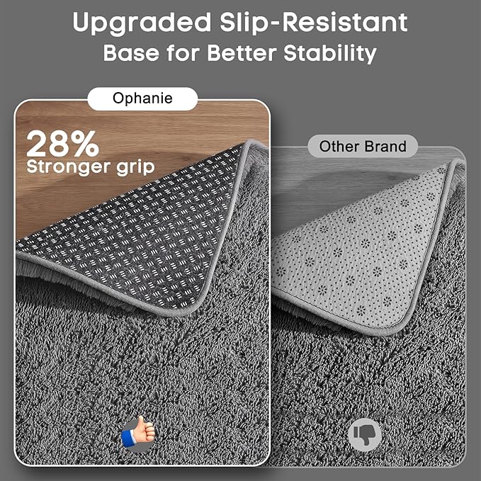 Ophanie 6x9 Area Rugs,Upgrade Non-Slip Fluffy Soft Rugs for Living Room,Large Shag Grey Fuzzy Plush Rug,Gray Shaggy Big Carpets for Bedroom,Kids Boys Girls Dorm Decor with Over 99 pcs Pile fibers