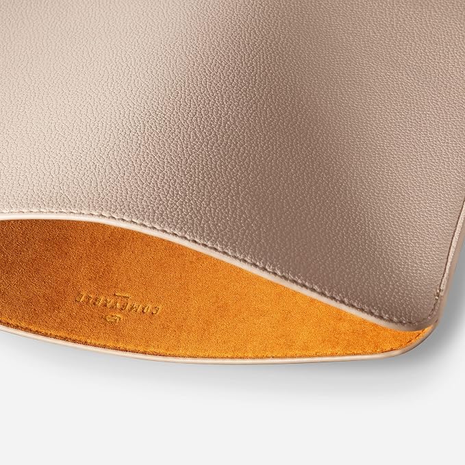 Comfyable Laptop Sleeve 13 Inch Precisely Compatible with MacBook Air M5 2026 & MacBook Pro/Neo A18, Faux Leather Cover Case, Sand