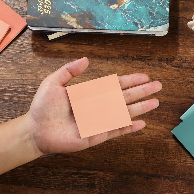 Mr. Pen- Sticky Notes, 3”x3”, 12 Pads, 600 Sheets, New Vintage Color Sticky Notes 3x3, Stocky Notes for Bible Journaling