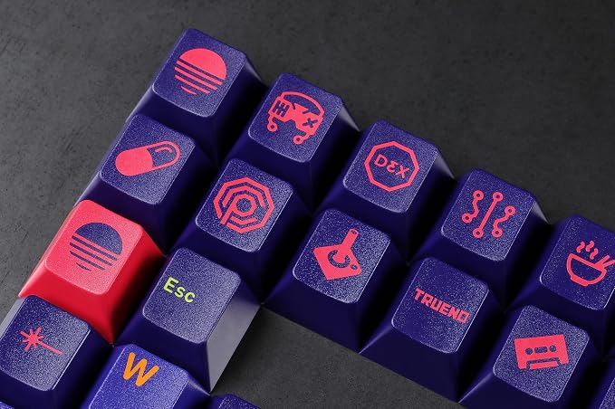Drop + MiTo GMK Laser Custom Mechanical Keyboard Novelty Keycap Set - 44-Keys, Doubleshot ABS, Cherry Profile (Novelties)