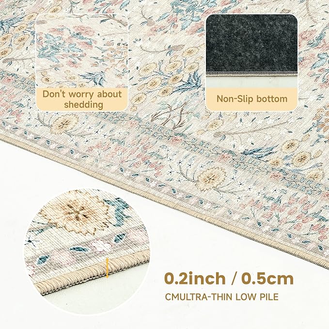 Office Chair Mat for Hardwood Tile Floor, 36"x48"Anti-Slip Under Desk Carpet Protector for Rolling Computer Chair Mat, Machine Washable Office Area Carpet (Chenille,Buttery Yellow)