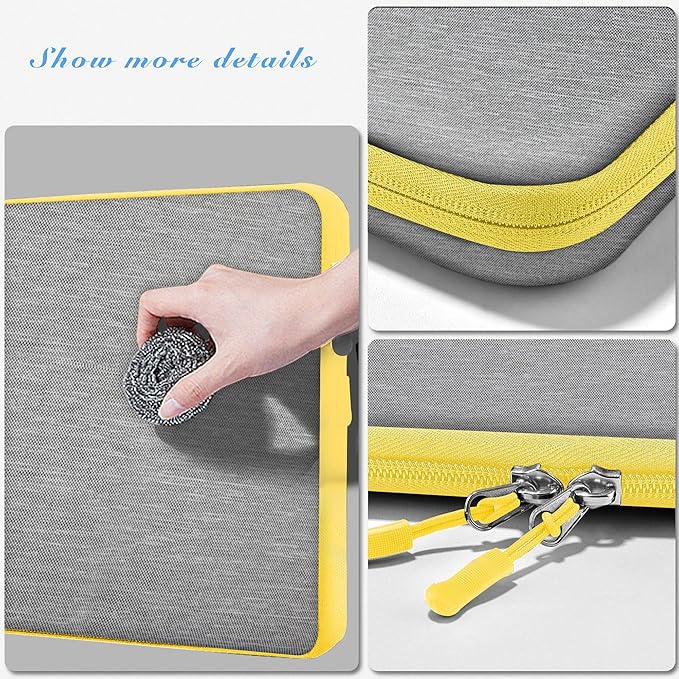 Hseok Laptop Case 13.3 Inch Sleeve Recycled Water Resistant Cover for MacBook Pro 14" M4 M3 M2 M1 and All Model 13.3" Mac Air/Pro, XPS 13 14 and Most Popular 13"-14" Notebooks,L02G01