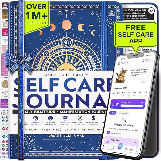 90-Day Goal Planner with Daily Journal, Gratitude & Habit Tracker | Daily Planner, Productivity, Time blocking, Manifestation & Affirmations with Vision Board, Self Care Journal for Women & Men