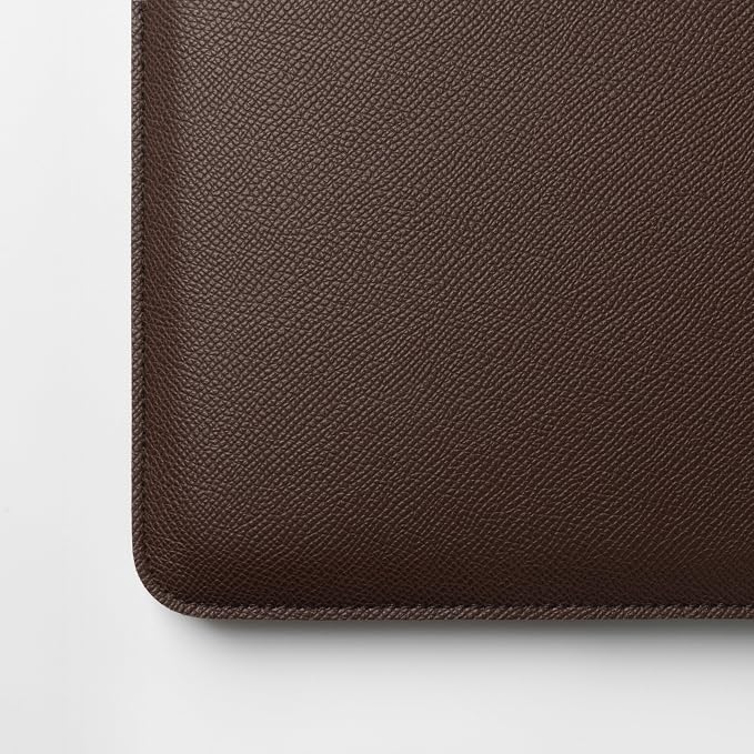 Comfyable Laptop Sleeve 13 Inch Precisely Compatible with MacBook Air M5 2026 & MacBook Pro/Neo A18, Faux Leather Cover Case, Coffee