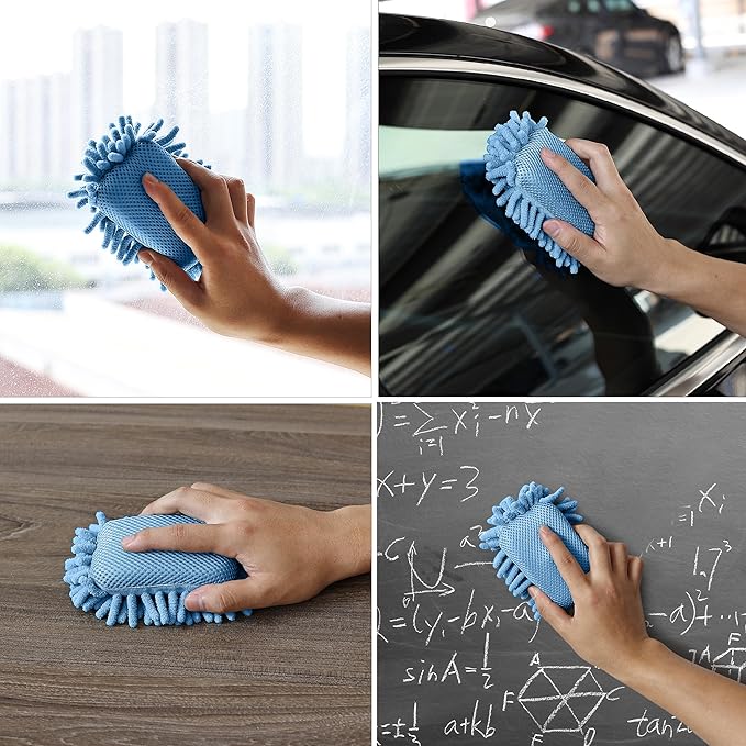 Mr. Pen- Magnetic Microfiber Shag Whiteboard Erasers, 4" x 6", 4 Pack, Dual Surface, Washable Large Dry Erase Board Cleaner for Chalk, Marker, Classroom, Office, Home