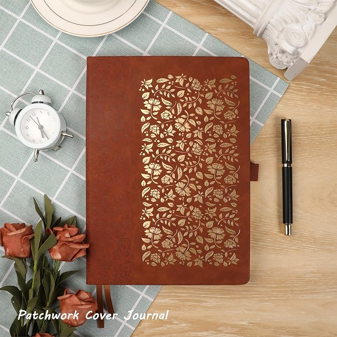 TIEFOSSI B5 Dot Journals for Women Men, 160 GSM Thick Paper, 150 Numbered Pages, 5 * 5MM Dot Grid, Dotted Notebooks for Planner Organization
