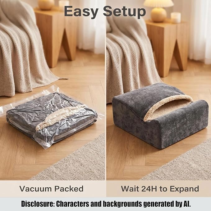 Foot Rest for Under Desk at Work, Office Footrest with Warm Feet Pocket,Ergonomic Under Desk Footrest with Washable Cover, Stool for Office Chair & Back &Pain Relief (Dark Gray+)