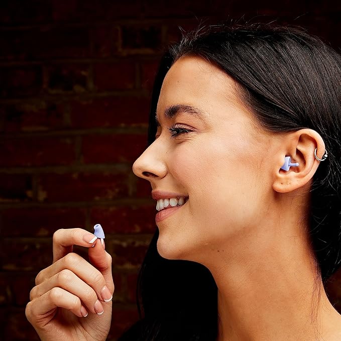 Flare Audio Calmer – Earplugs Alternative for Sound Sensitivity | Reduces Stress from Everyday Noise | No Muffling | Soft Reusable Silicone | Soft Purple | 1 Pair (Pack of 1)