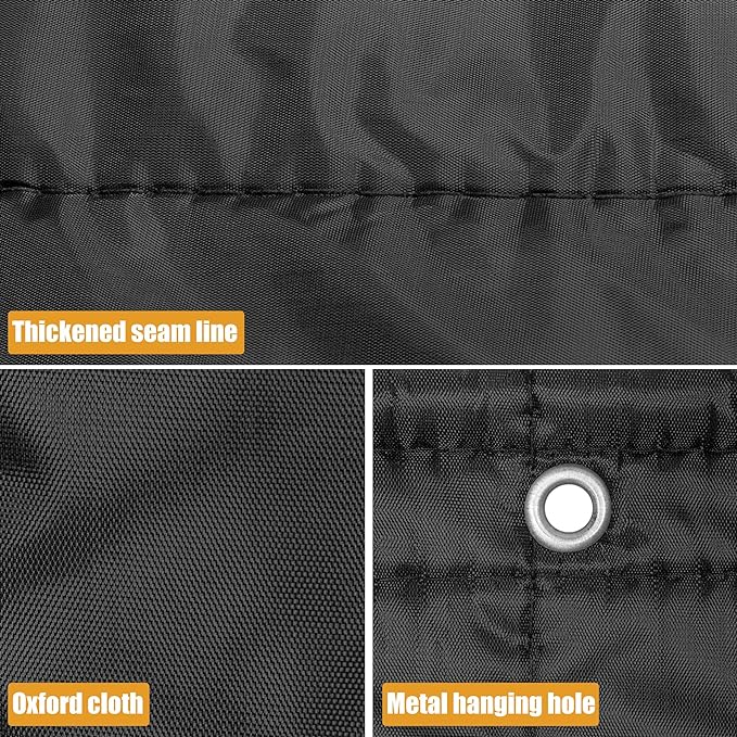 Extra Large Sound Dampening Blankets, 96" x 80" Sound Absorbing Blanket Sound Absorbing Curtains - 0.4" Thickness, Noise Reducing Blackout, Recording Studio Acoustical Treatments, Black