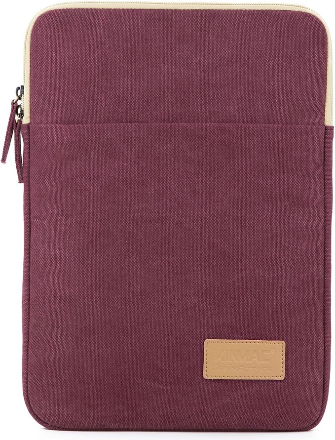 Kinmac 360° Protective Vertical Laptop Sleeve Case Cover Bag (Wine Red, 15.6 inch-16 inch)