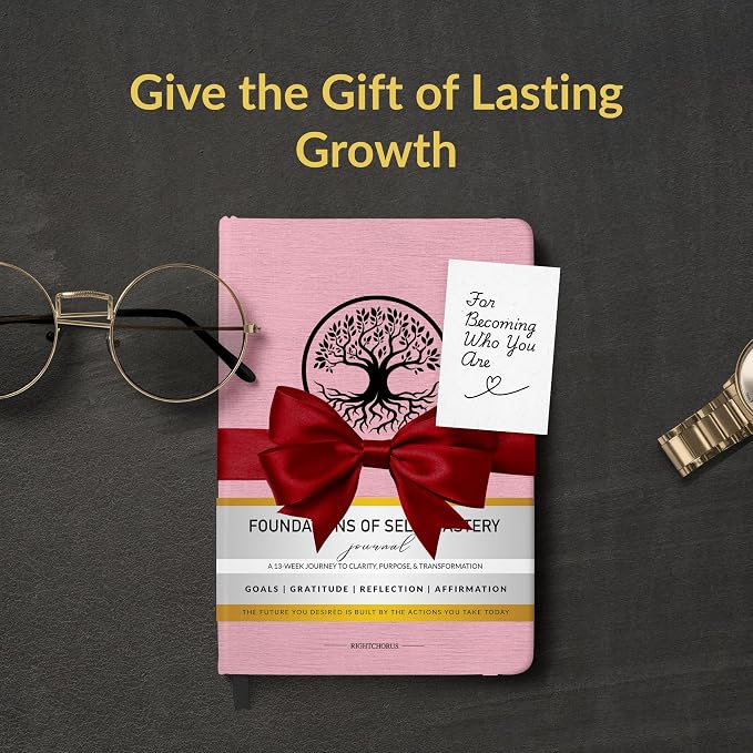Foundations of Self Mastery Journal – Guided Daily Planner for Men & Women | Goal Setting, Gratitude, Manifestation, Affirmation, Reflection, Mindfulness, Productivity & Personal Growth (Pink)