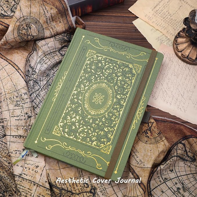 TIEFOSSI B5 Dotted Journal, Dot Grid Notebook for Women Men, Hardcover Notebooks for Planner Organization Journaling, 160 GSM Thick Paper, 150 Numbered Pages with Golden Edges