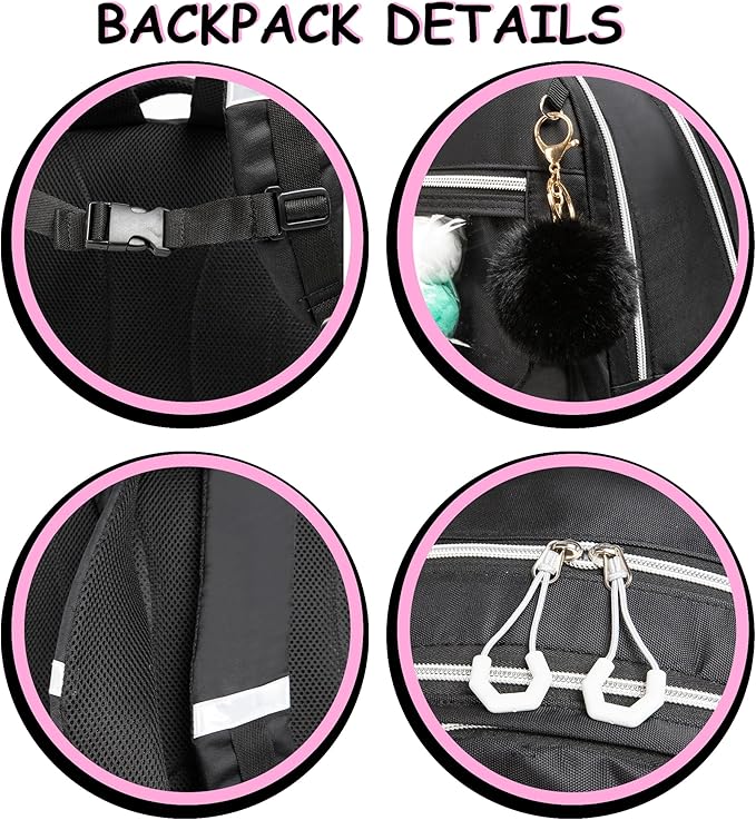 Cute Backpack for Girls Aesthetic Backpack School Backpack for Girls Backpack with Lunch Box Back to School Supplies