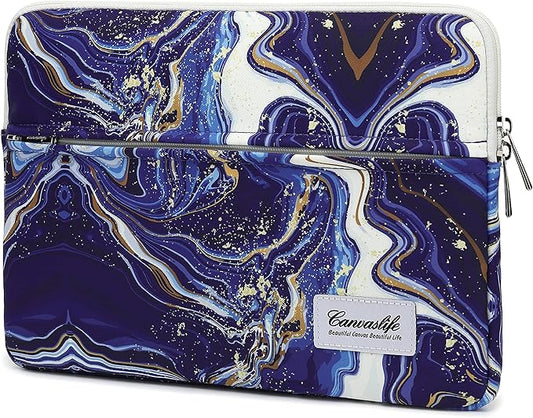 Canvaslife Blue Marble Patten Laptop Sleeve 14 inch 14.0 inch Laptop case Bag