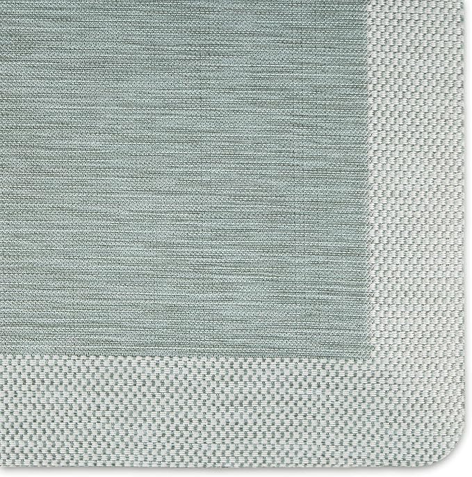 Martha Stewart Mira Modern Heathered Solid Anti-Fatigue Air-Infused Kitchen Mat, Mint Green, 19.6"x32"