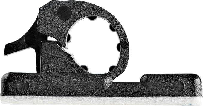 StarTech 100 Adhesive Cable Management Clips, Black, TAA, Sticky (CBMCC1) | Nylon Self Adhesive Clamp UL/94V-2 Fire Rated, Network/Ethernet/Office Desk/Computer Cord Organizer, Wire Holders