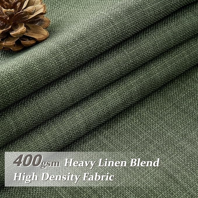 Extra Long 120 Inch Pinch Pleat Floor to Ceiling Curtains for Dining Room, Memory Trained Blackout Dual Layer Linen Soundproof Large Viral Curtain 10 FT Length Luxury Drapes 2 Panels Set Windows Burg