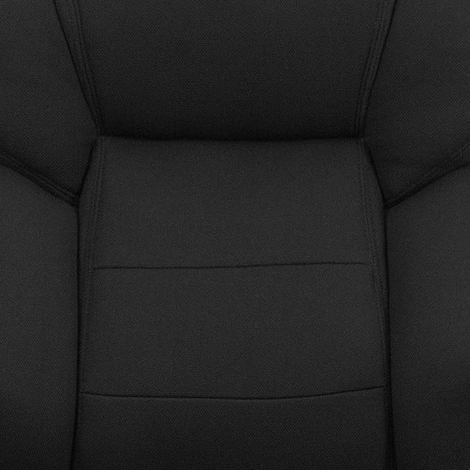 Flash Furniture Hercules Series Swivel Office Chair with Loop Arms, Ergonomic High-Back Executive Chair with Padded Seat and Arms, Black