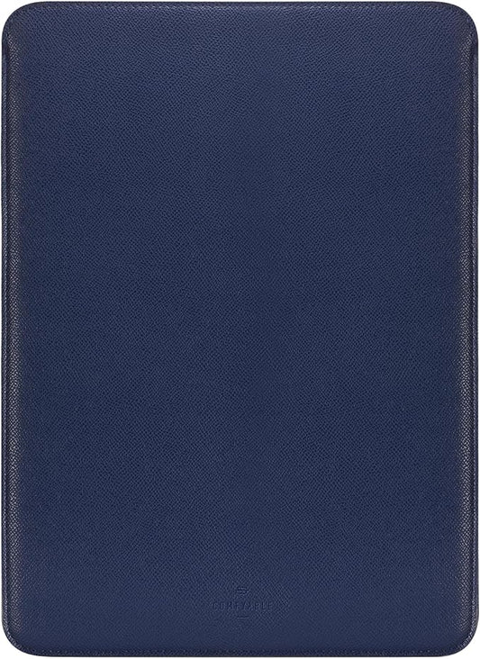 Comfyable Laptop Sleeve 15 Inch Precisely Compatible with MacBook Air 15" M5 M4 M3 M2 2026, Faux Leather Cover Case, Midnight Blue