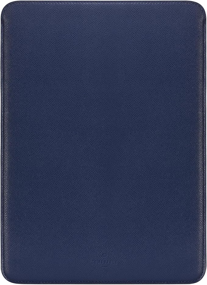 Comfyable Laptop Sleeve 13 Inch Precisely Compatible with MacBook Air M5 2026 & MacBook Pro/Neo A18, Faux Leather Cover Case, Midnight Blue
