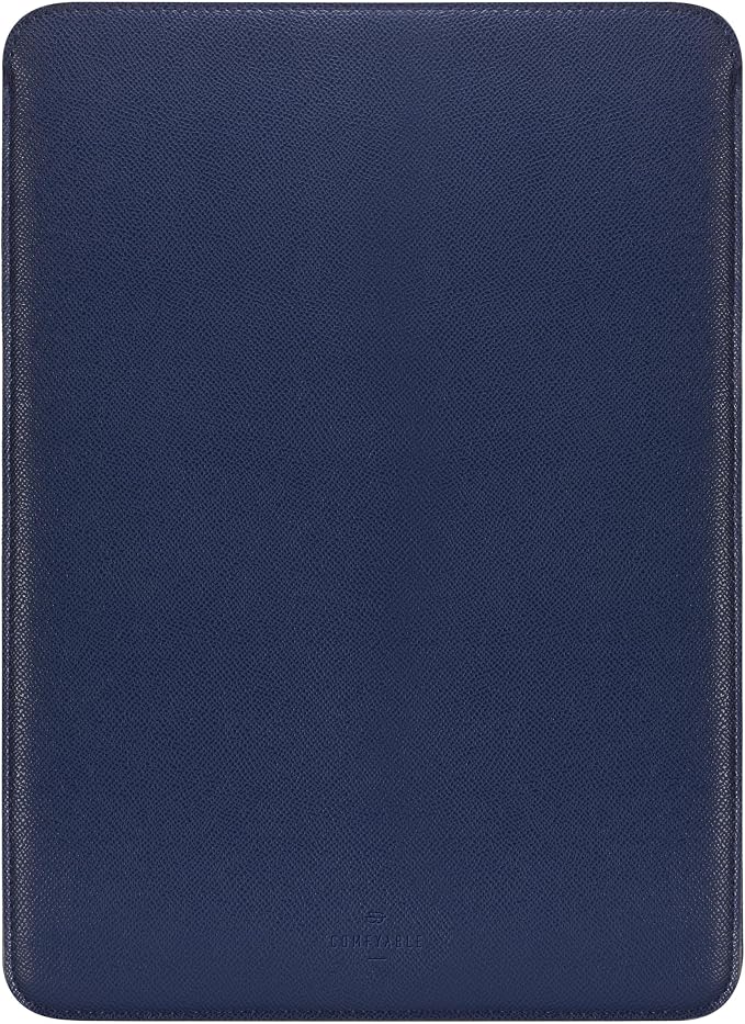 Comfyable Laptop Sleeve 14 Inch Precisely Compatible with MacBook Pro M5 M4 M3 M2 Pro/Max 2026-2021, Faux Leather Cover Case, 14 in, Midnight Blue